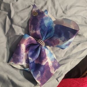 Large hair clip tie dye bow
